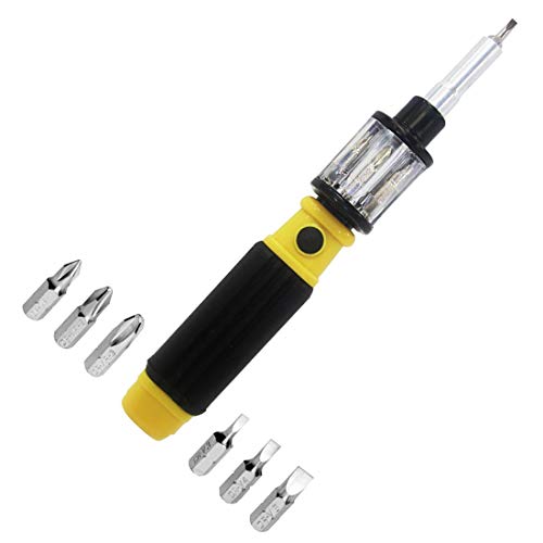 Bit 360 Screwdriver, 6 in 1 tool, Yellow