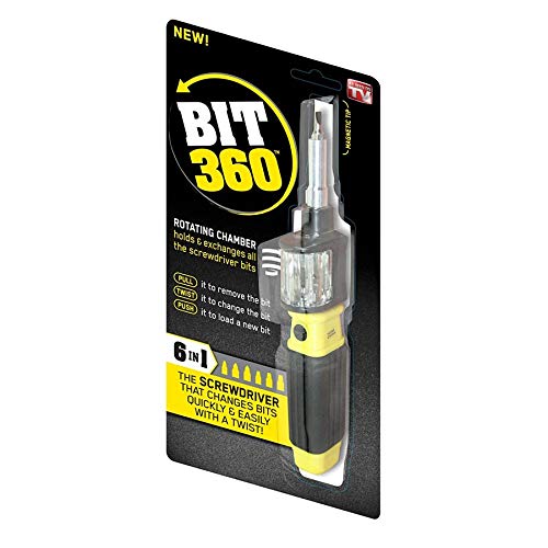 Bit 360 Screwdriver, 6 in 1 tool, Yellow