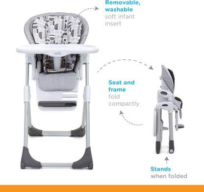 Joie Baby Mimzy 2-in-1 Highchair with 7 Height Adjustments - Logan A